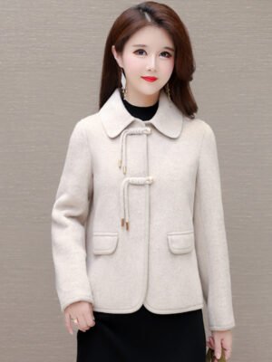 Women's Fashion Personality Short Woolen Coat